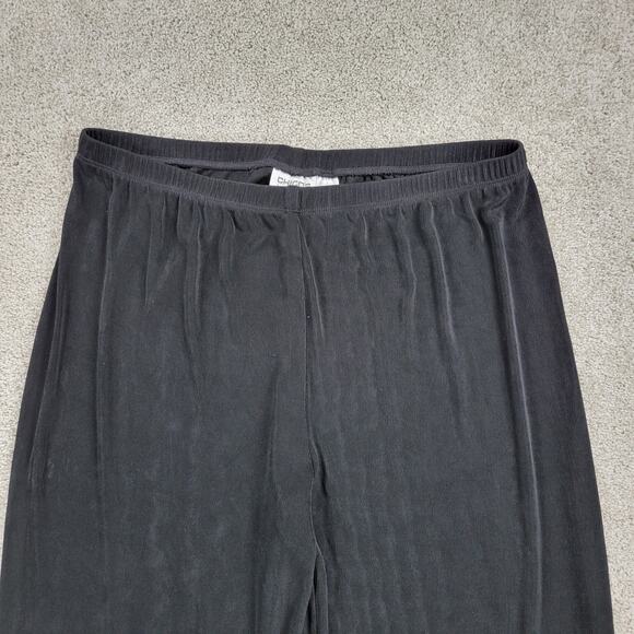 Chicos Travelers Wide Leg Pants Womens 3/XL Short Black Wrinkle Resistant Flowy - Picture 6 of 11